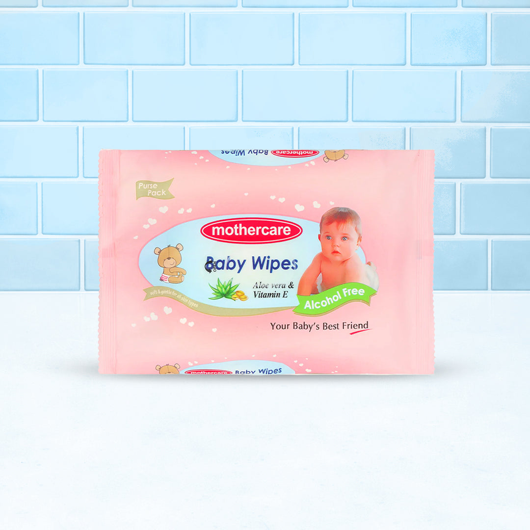 Mothercare Baby Wipes Purse Pack - Pink