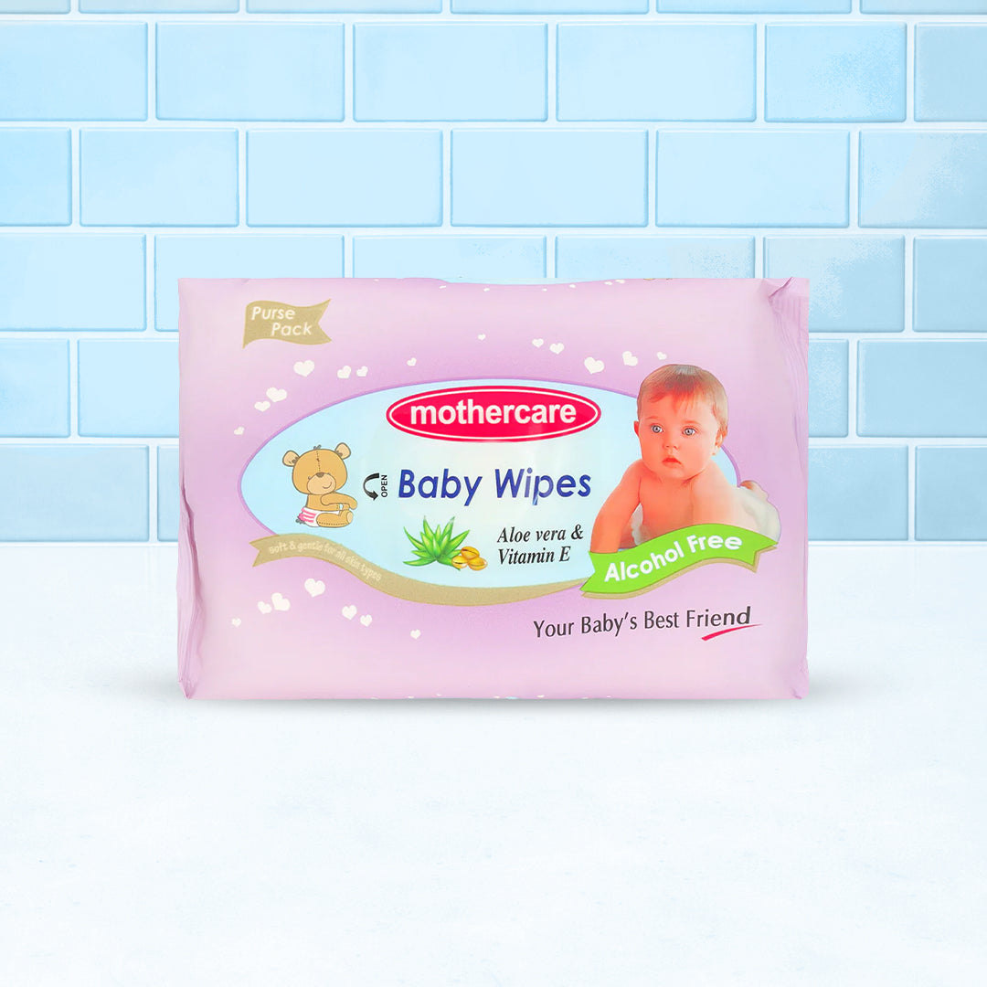 Mothercare Baby Wipes Purse Pack - Purple