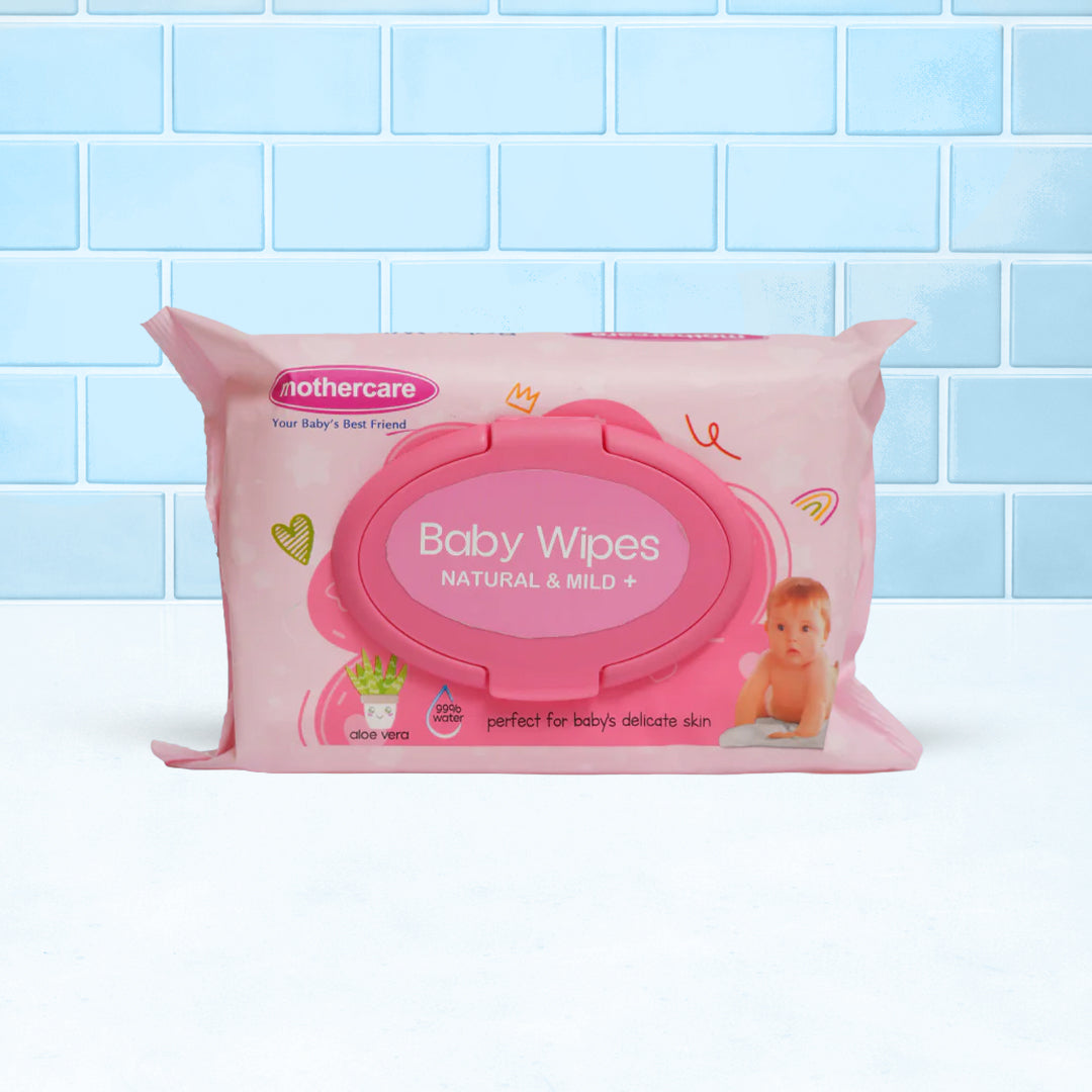 Wipes Natural & Mild (pink) 80pcs