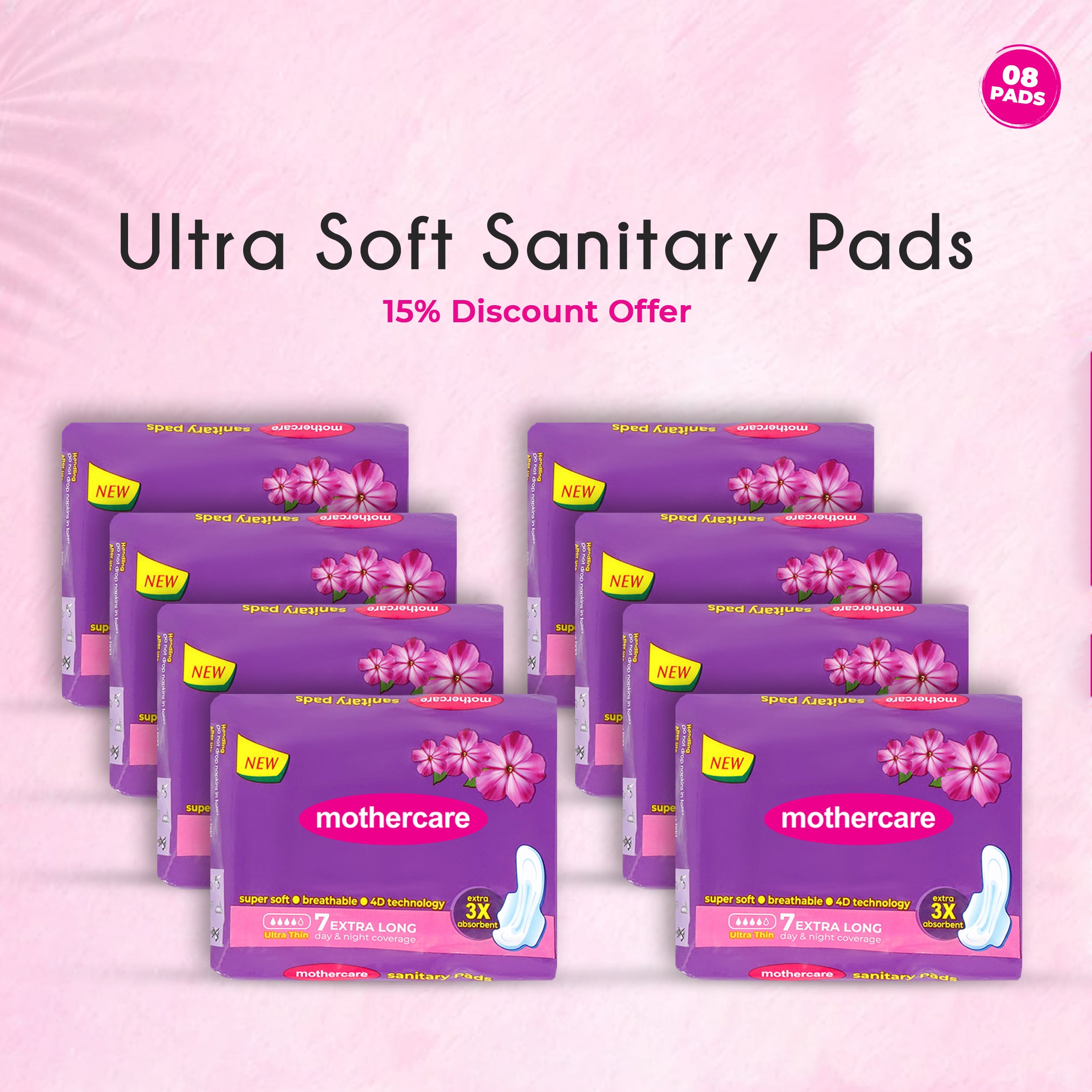 Sanitary Pads (Pack of 8)